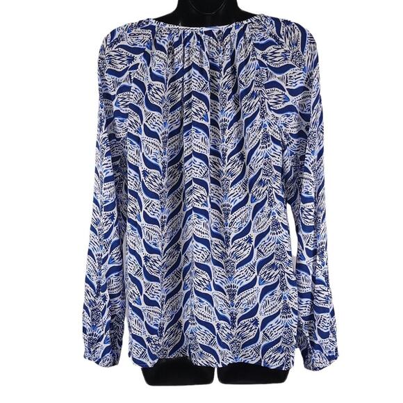 Lilly Pulitzer Willa Top Mermaid Tail Print Blouse - Picture 5 of 13